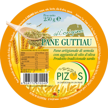 Etichetta Pane Guttiau origano