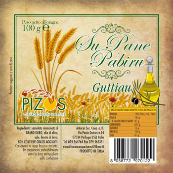 Etichetta Su Pane Pabiru Guttiau